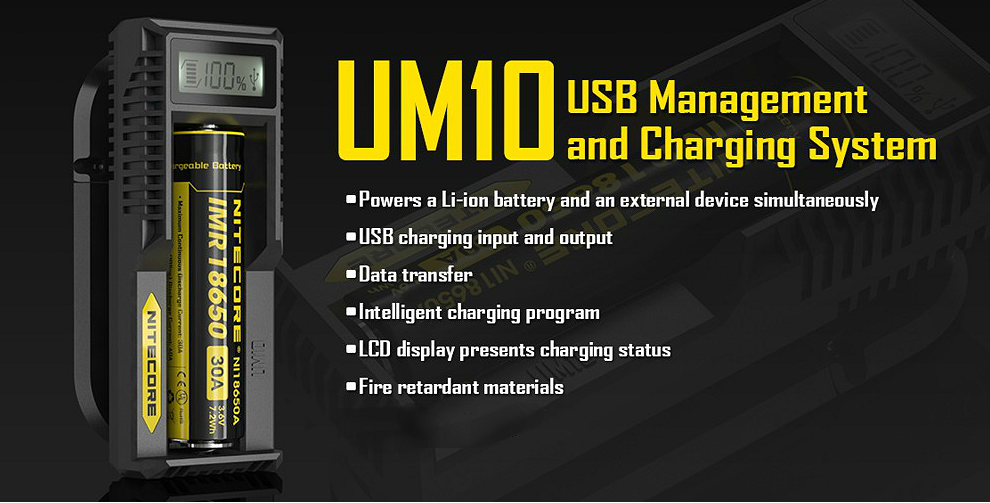 Nitecore UM10 External Battery Charger