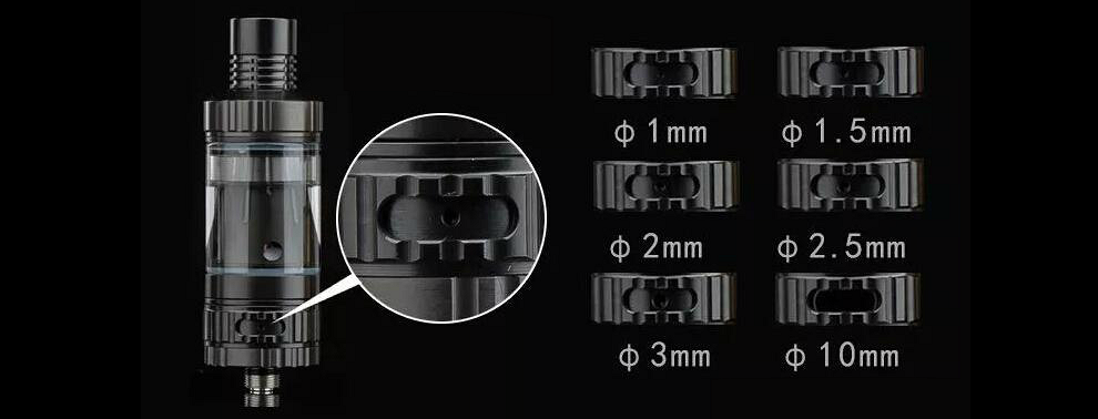 KinTa Ceramic Coil Atomizer with RBA Kit (Black)