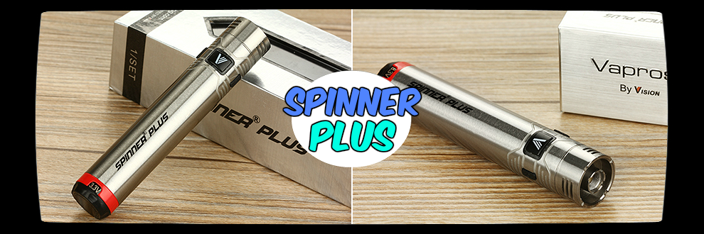 Spinner Plus Sub Ohm Variable Voltage Battery (Stainless)