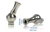 510 Rotating Mouthpiece Drip Tip (Stainless Steel) image 1